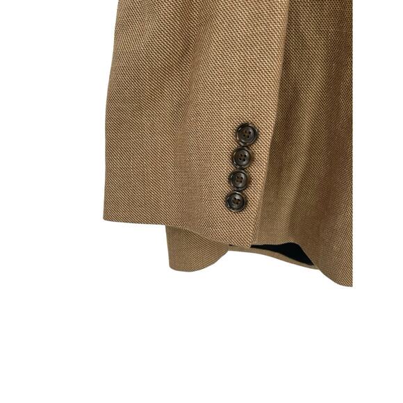 J Crew Ludlow Blazer Tan Linen Cotton Blend Size 42R - Picture 7 of 12